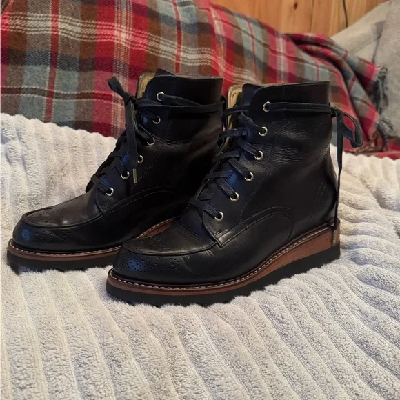 From the Office of Angela Scott Mr. Ryan wedge booties - Picture 3 of 16